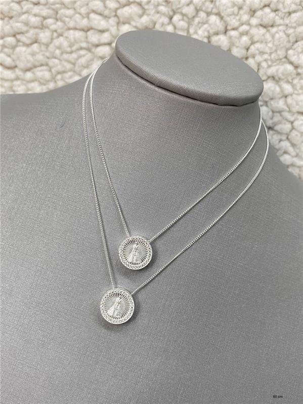 ESCAPULÁRIO NS APARECIDA C/ZIRCÔNIA RENDA ITALIANA