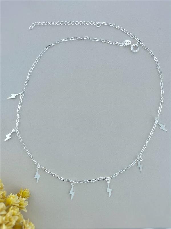 COLAR PINGENTE RAIO 40CM+5CM EXTENSOR