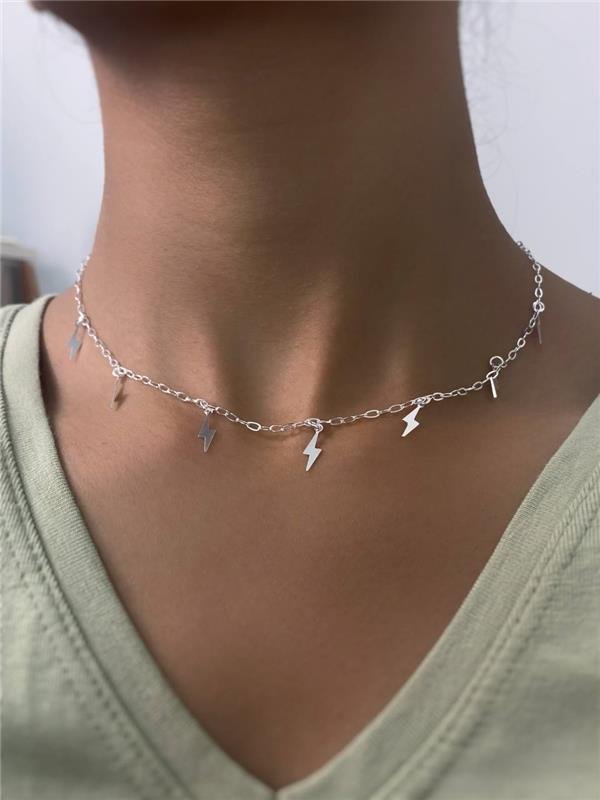 COLAR PINGENTE RAIO 40CM+5CM EXTENSOR