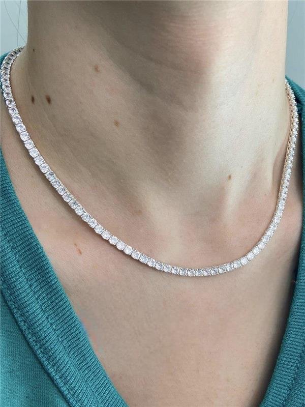 COLAR RIVIERA 4 PONTAS 3MM 45CM CRISTAL