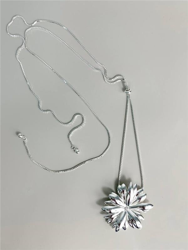 COLAR GRAVATA V21 FLOR CRISÂNTEMO 80CM