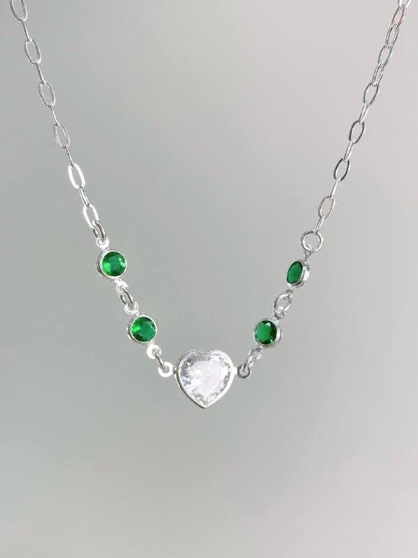 COLAR CORAÇÃO PONTO LUZ REDONDO