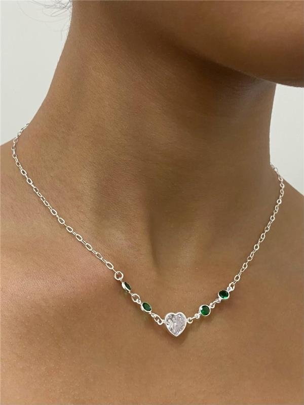 COLAR CORAÇÃO PONTO LUZ REDONDO