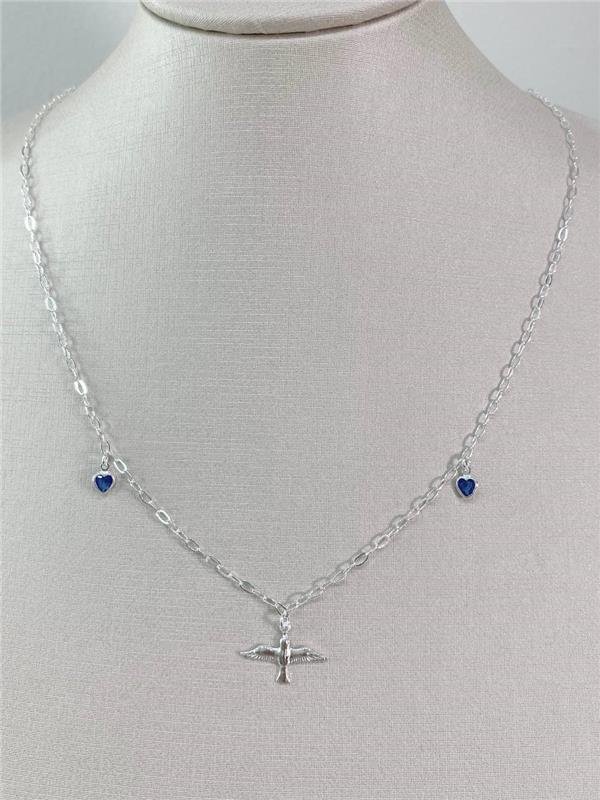 COLAR PINGENTE ESPIRITO SANTO E PONTO LUZ