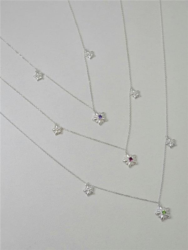 COLAR PINGENTE FLOR 40CM+5CM EXTENSOR