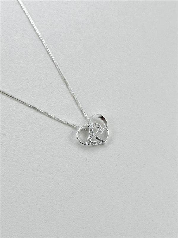 COLAR 3 CORAÇÕES 40CM+5CM EXTENSOR