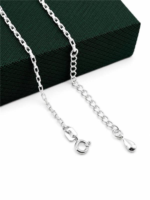 CHOKER ELO TIJOLINHO PINGENTE GOTA 35CM+5CM EXTENSOR