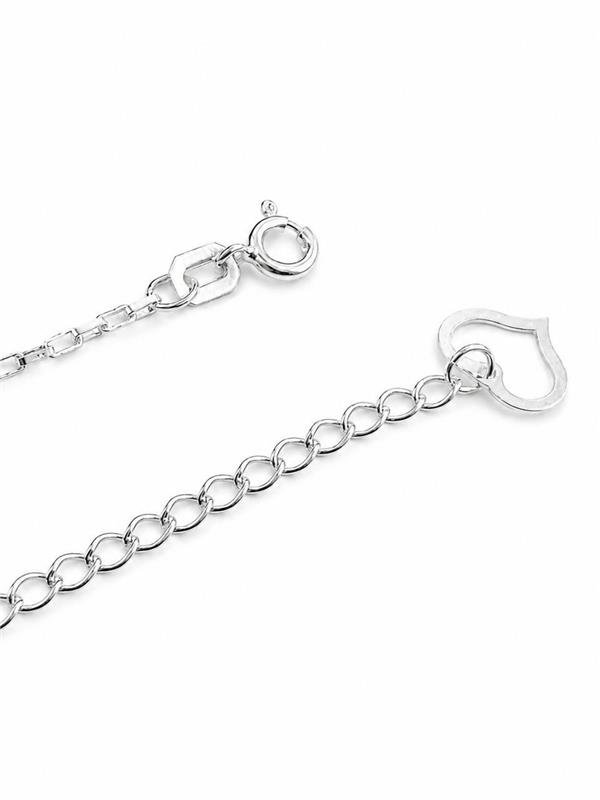 CHOKER ELO TIJOLINHO PINGENTE CORAÇÃO 35CM