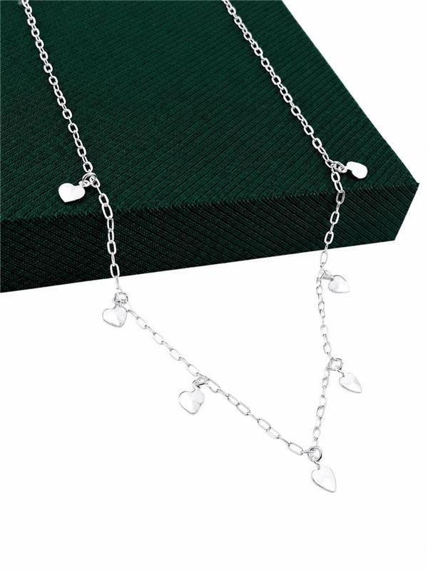 COLAR PINGENTE MEDALHINHA CORAÇÃO 40CM+4CM EXTENSOR