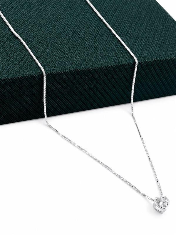 COLAR V12 C/PINGENTE PONTO LUZ CORAÇÃO 4MM 42CM+5CM EXTENSOR