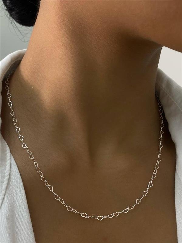 CORRENTE ELO CORAÇÃO 40CM