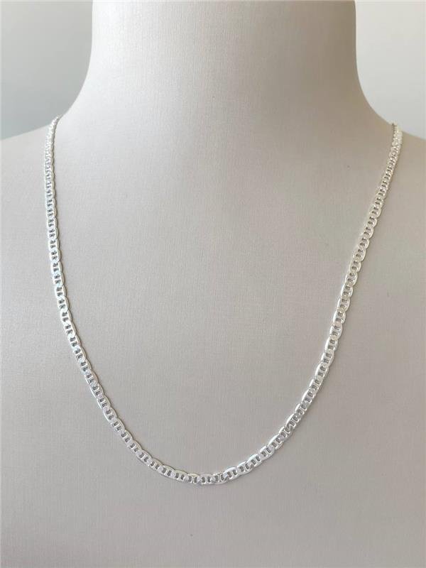 CORRENTE MASCULINA MARINA FLAT 60CM