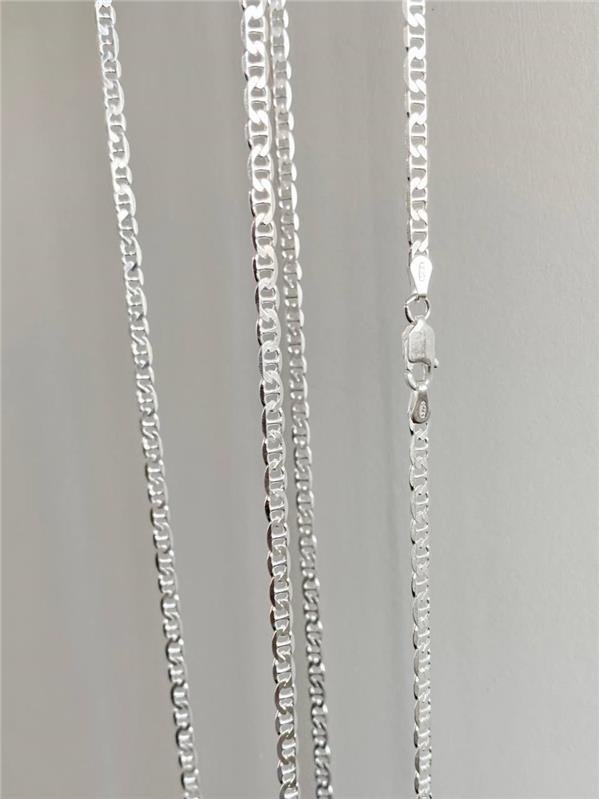 CORRENTE MASCULINA MARINA FLAT 60CM