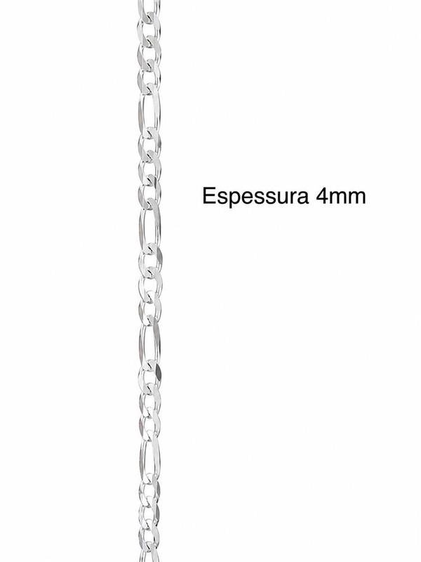 CORRENTE MASCULINA 3X1 4MM 60CM