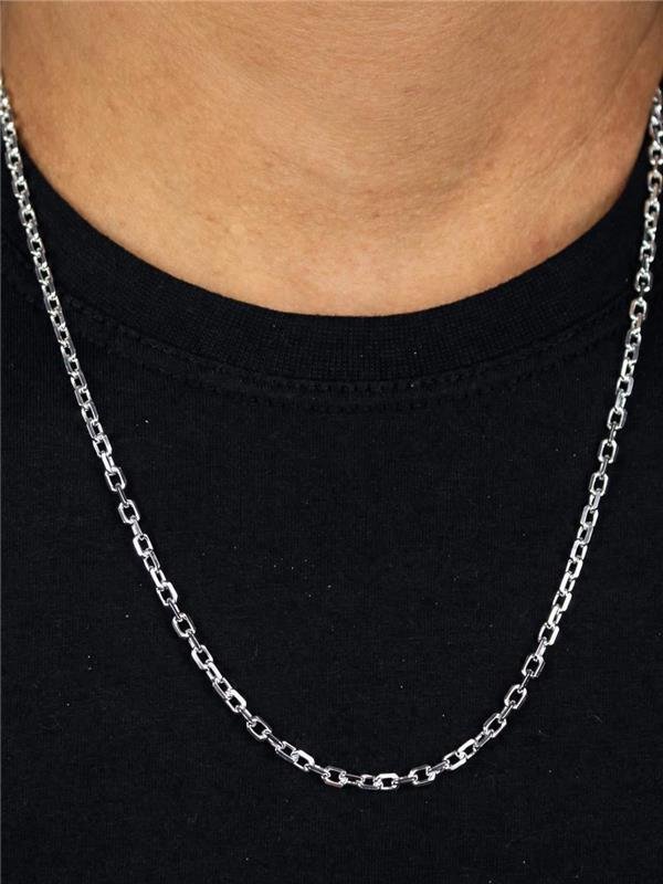CORRENTE MASCULINA ELO CADEADO 60CM