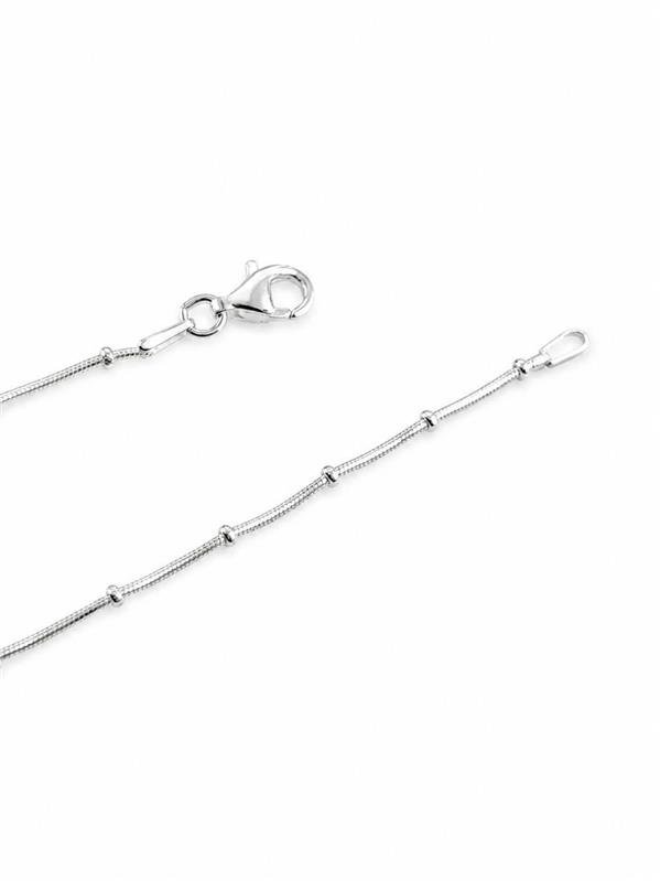CORRENTE RABO DE RATO BOLINHA 1MM 45CM