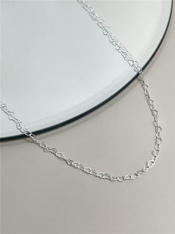 CORRENTE ELO CORAÇÃO 45CM