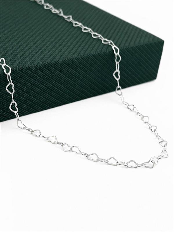 CORRENTE ELO CORAÇÃO 45CM