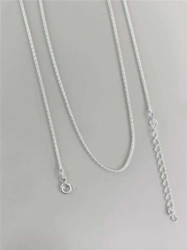 CORRENTE PIPOCA 1MM 40CM+5CM EXTENSOR