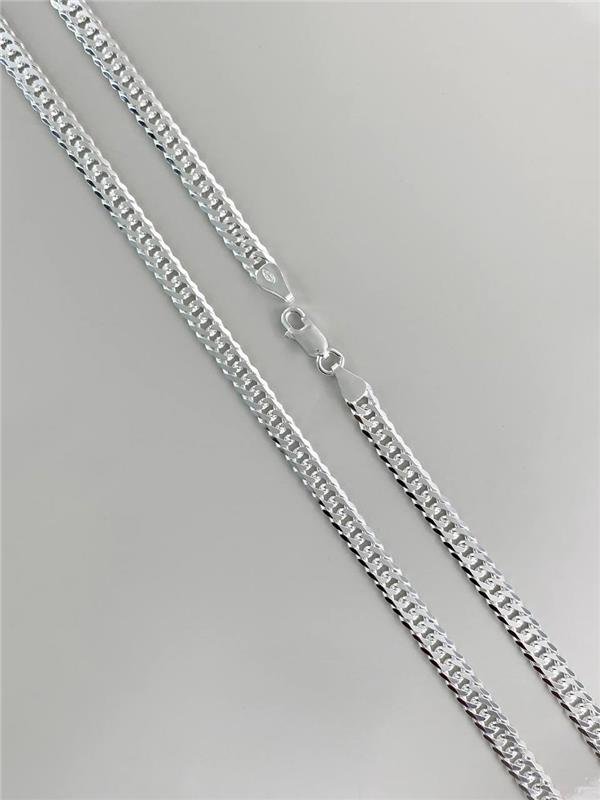 CORRENTE MASCULINA ELO DUPLO 4MM 70CM