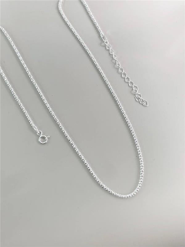 CORRENTE PIPOCA 2MM 40CM+5CM EXTENSOR