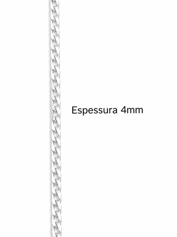 CORRENTE MASCULINA GRUMET 4MM 70CM