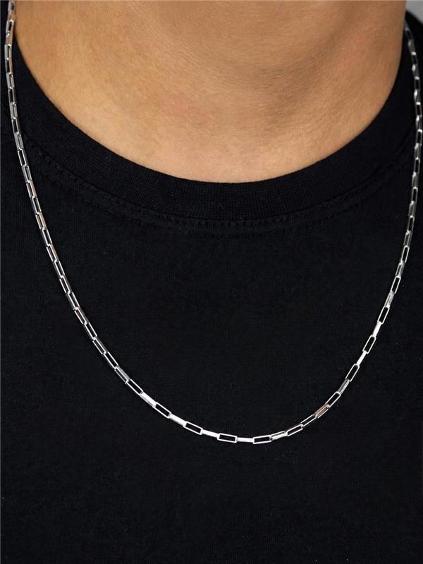 CORRENTE MASCULINA ELO TIJOLINHO 60CM