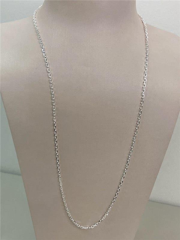 CORRENTE MASCULINA ELO CADEADO 2,5MM 70CM