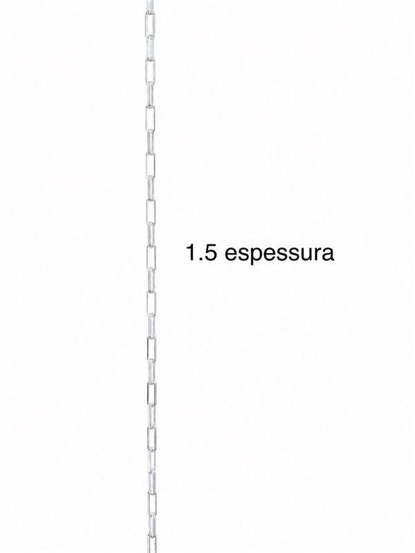 CORRENTE MASCULINA ELO TIJOLINHO 1,5MM 60CM