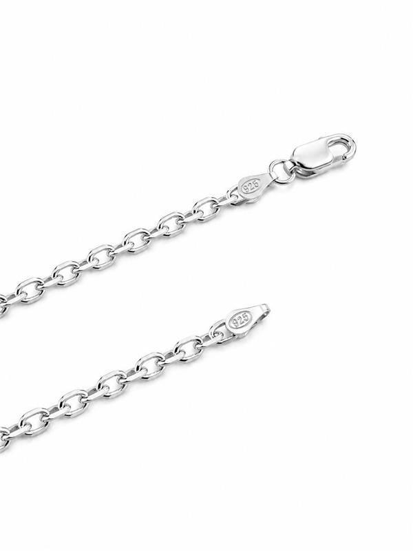 CORRENTE MASCULINA ELO CADEADO CURTO 3MM 60CM