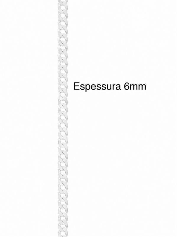 CORRENTE MASCULINA GRUMET 6MM 60CM