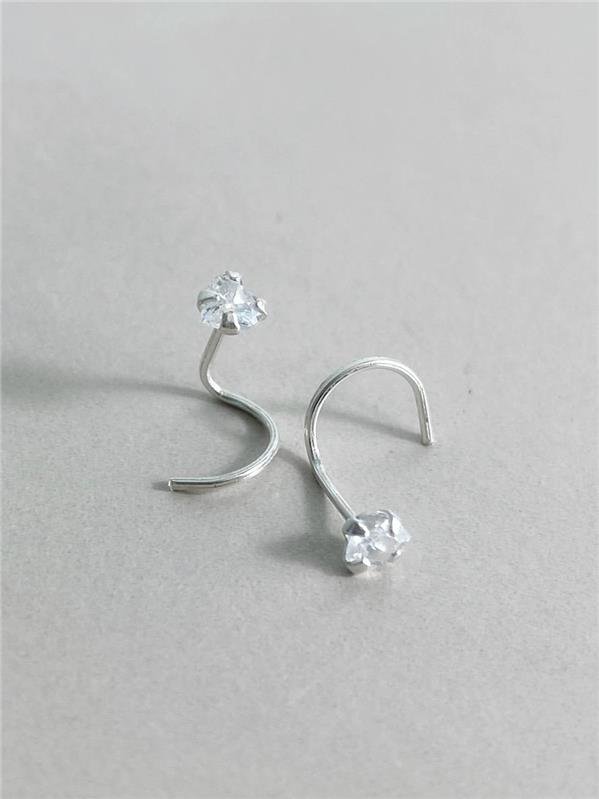 PIERCING NARIZ ANZOL PONTO LUZ CORAÇÃO