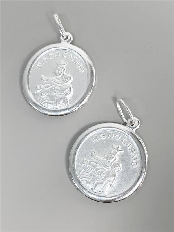 PINGENTE MEDALHA NOSSA SENHORA DO CARMO DUPLA FACE