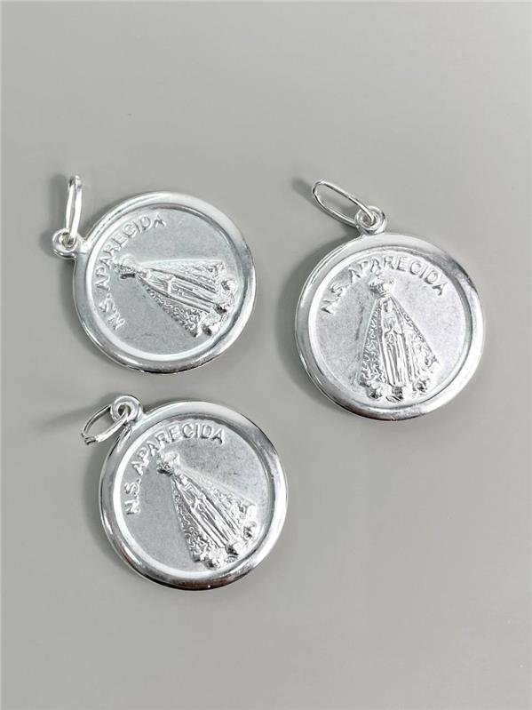 PINGENTE MEDALHA NOSSA SENHORA DUPLA FACE 