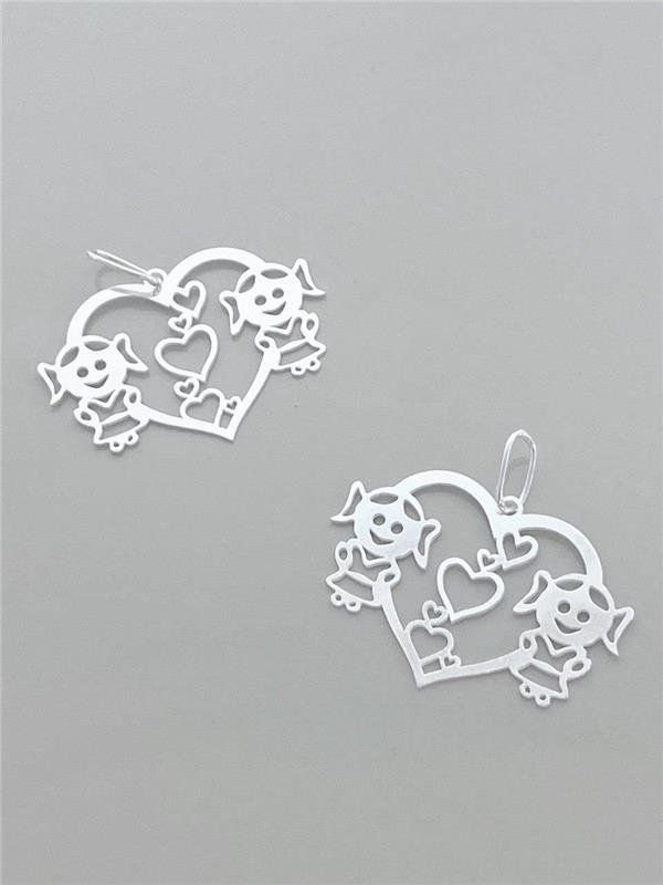 PINGENTE CORAÇÃO MENINAS