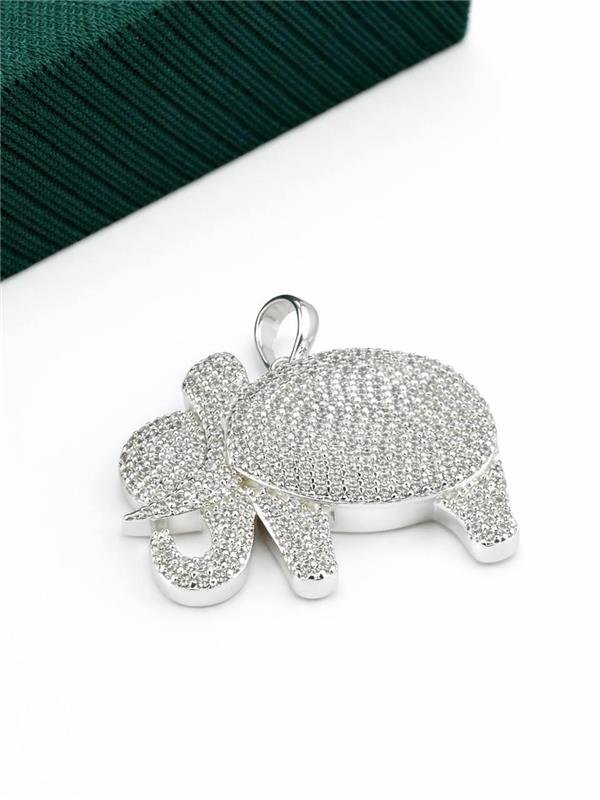 PINGENTE ELEFANTE CRAVEJADO