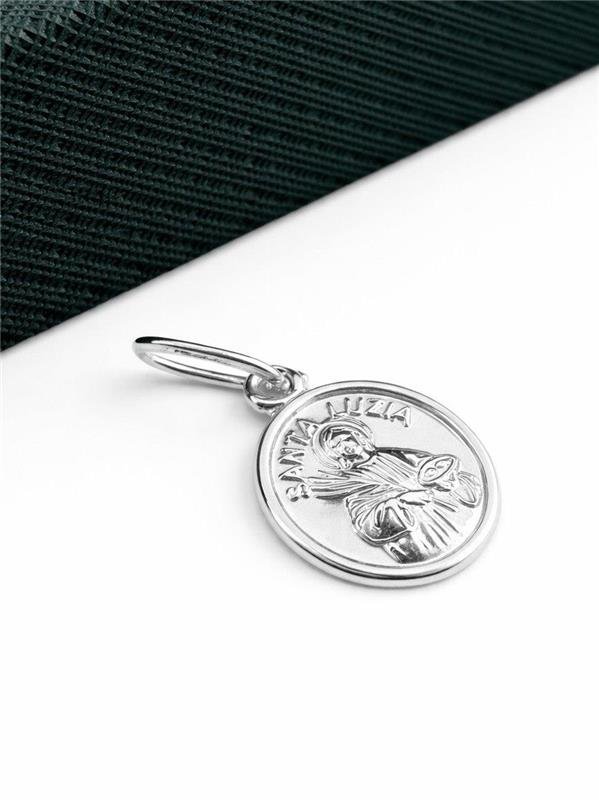 PINGENTE OVAL SANTA LUZIA