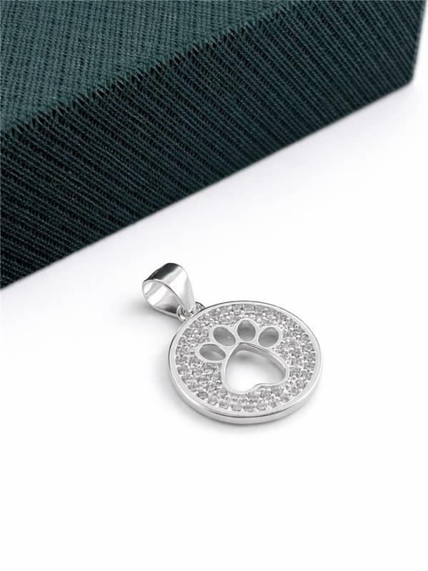 PINGENTE MEDALHA PATINHA CRAVEJADA 1,5CM