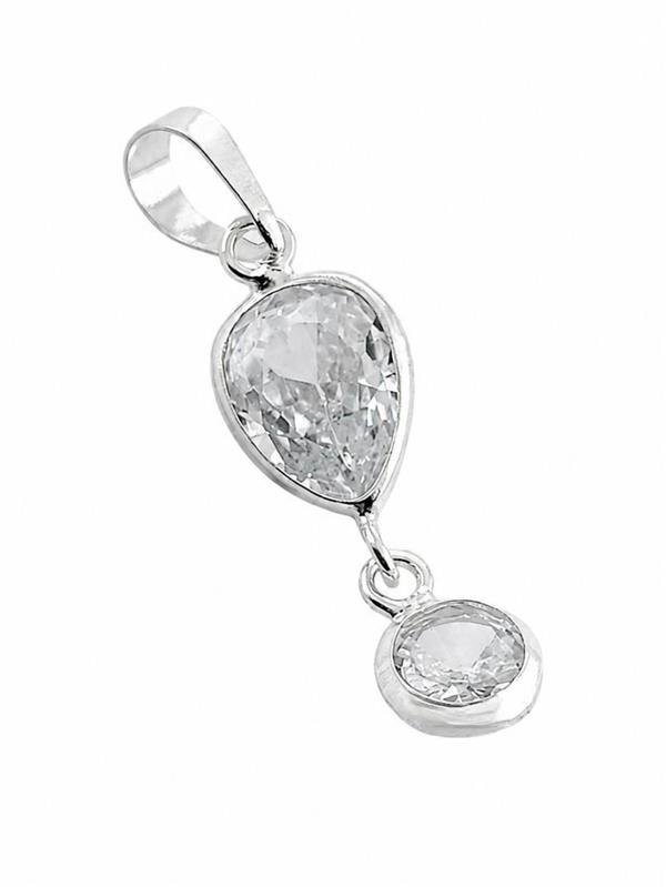 PINGENTE PONTO LUZ GOTA E REDONDO CRISTAL