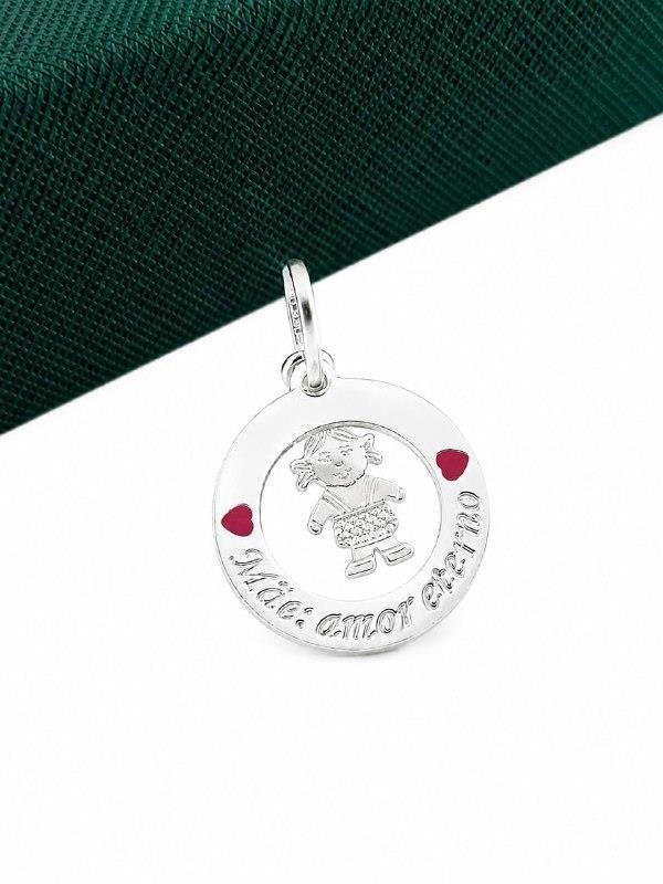PINGENTE MEDALHA MÃE DE MENINA