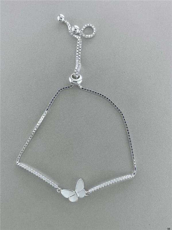 PULSEIRA GRAVATA BORBOLETA E FIO ZN