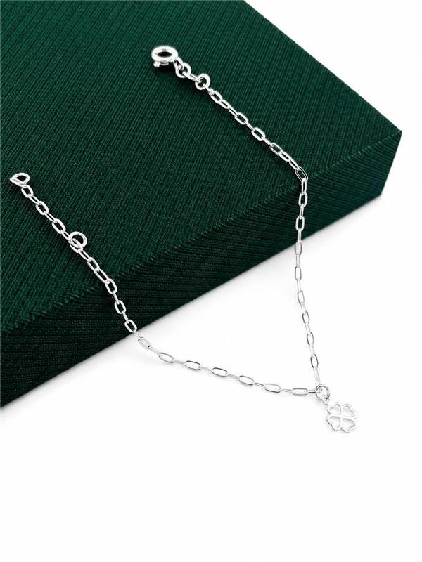 PULSEIRA PINGENTE TREVO ÚNICO 18CM