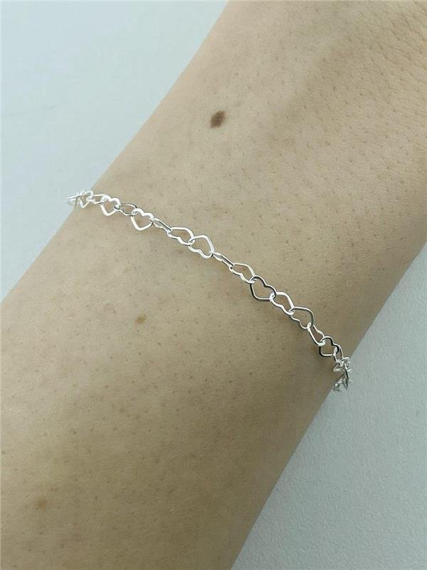 PULSEIRA ELO EM CORAÇÃO 18CM