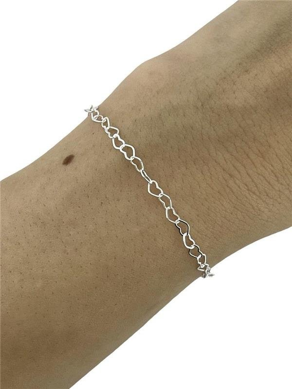 PULSEIRA ELO EM CORAÇÃO 18CM