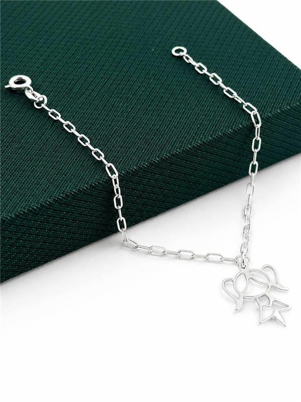 PULSEIRA C/PINGENTE MENINA
