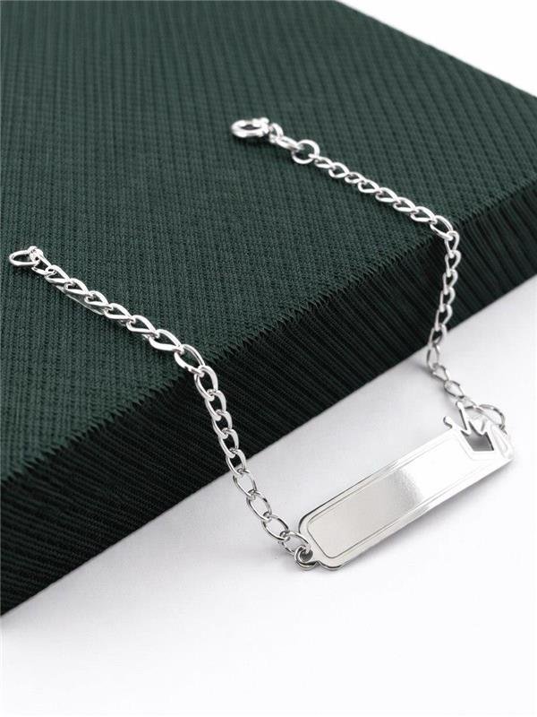 PULSEIRA INFANTIL PLAQUINHA COROA 14,5CM