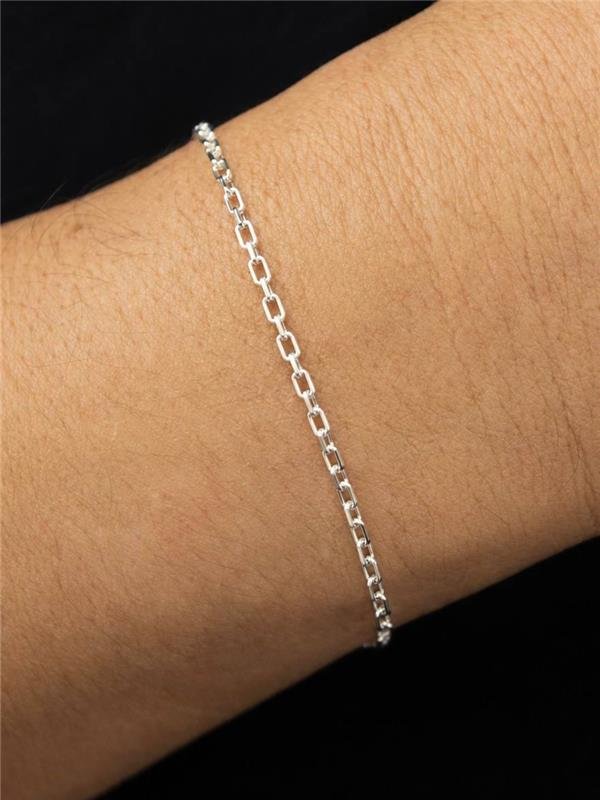 PULSEIRA MASCULINA ELO CADEADO 18CM