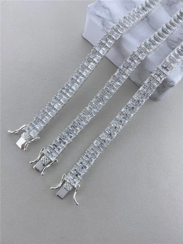 PULSEIRA ZIRCÔNIA RETÂNGULAR 6MM