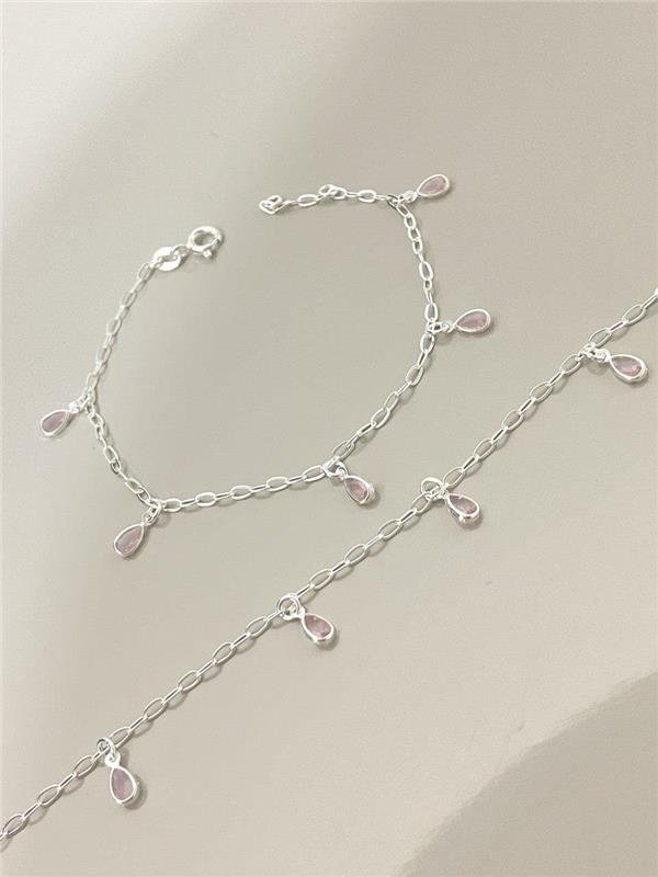 PULSEIRA PINGENTE GOTA PONTO LUZ 18CM