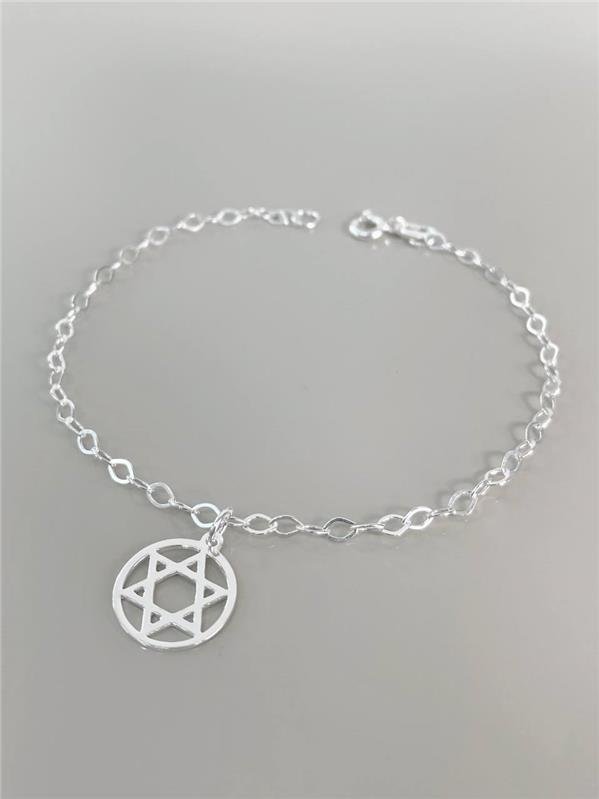 PULSEIRA ELO PINGENTE ESTRELA 18CM